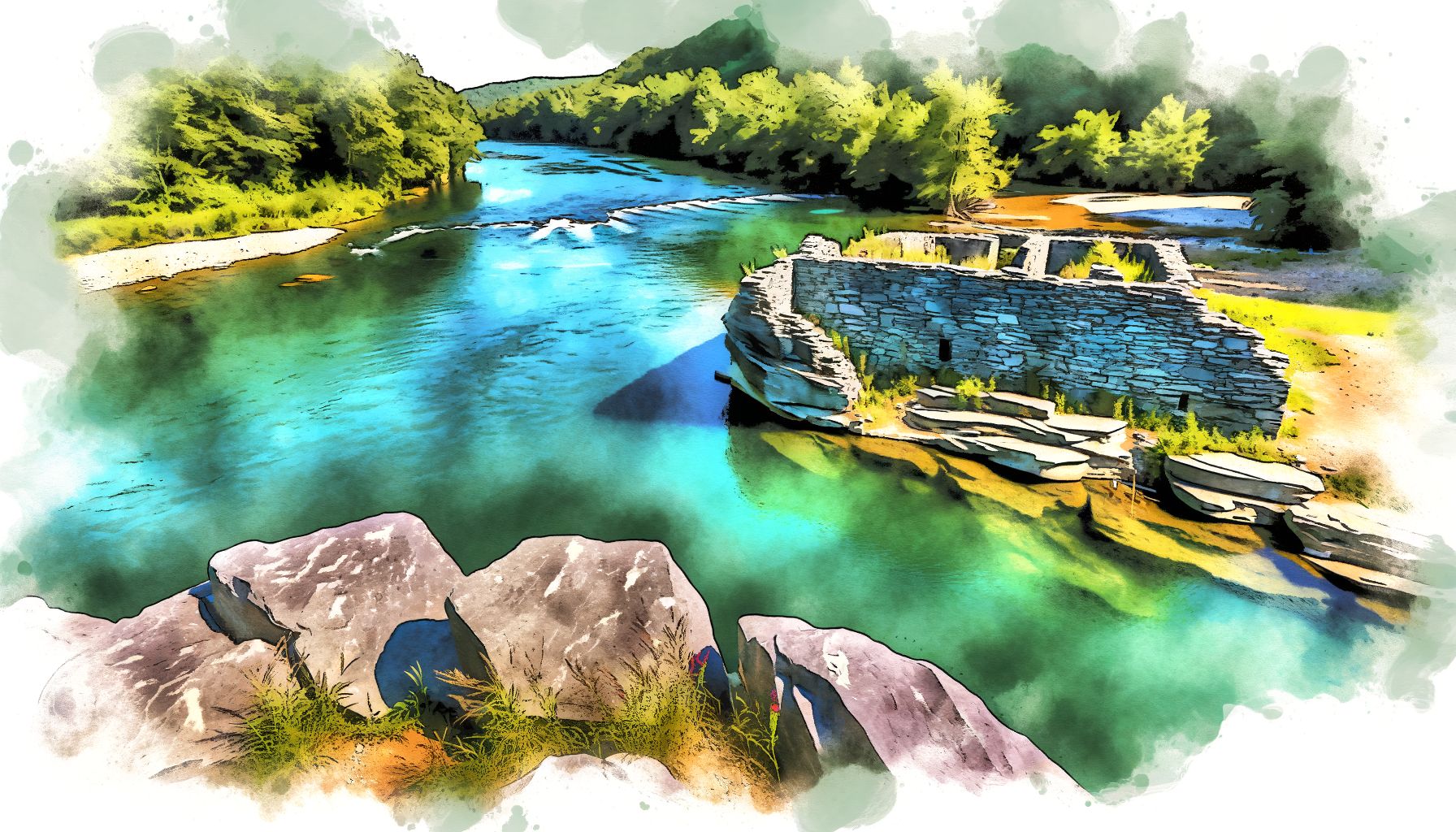 Bloomery Furnace swimming hole