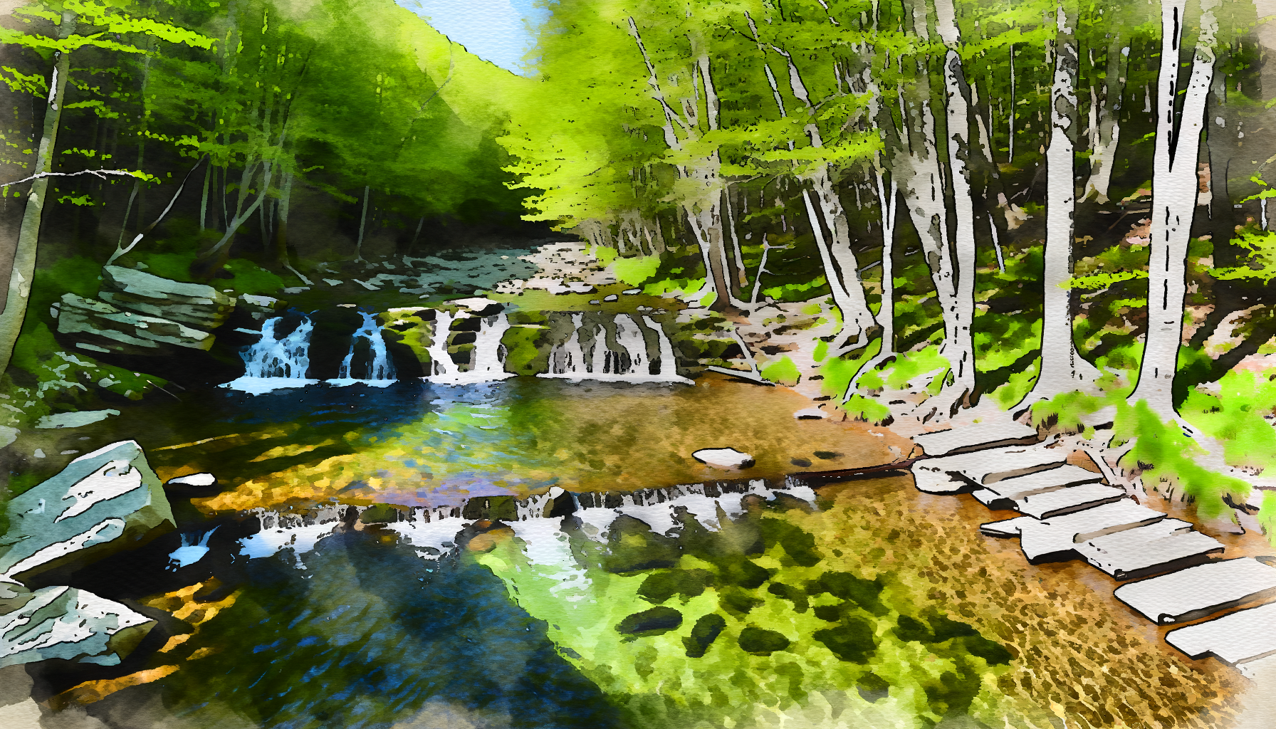 Piney River swimming area